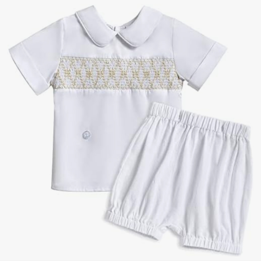 Booulfi Baby Boy Christening Baptisim Summer Baby Boys Clothes New